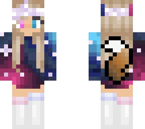 Neon girl | Minecraft Skin