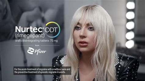 Lady Gaga 'shines' in 2nd Nurtec ODT ad for Pfizer