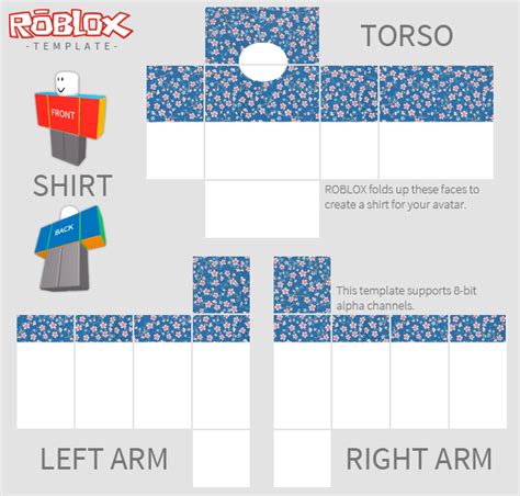 Roblox Shirt Template PNG Transparent Images