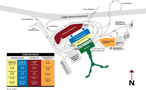 Louisville airport map - Map of Louisville airport (Kentucky USA)