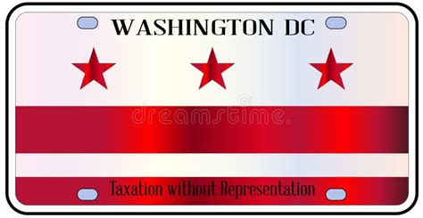 Washington DC License Plate Stock Vector - Illustration of auto ...