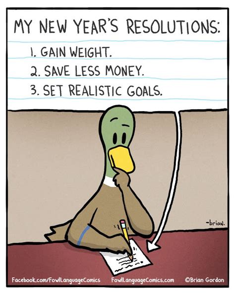 New Year's Resolutions - Fowl Language Comics | New year jokes, New ...