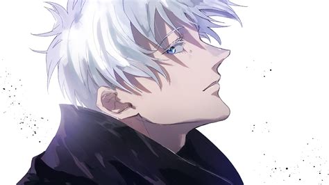 Blue Eyes Boy Jujutsu Kaisen Satoru Gojo White Hair HD Jujutsu Kaisen ...