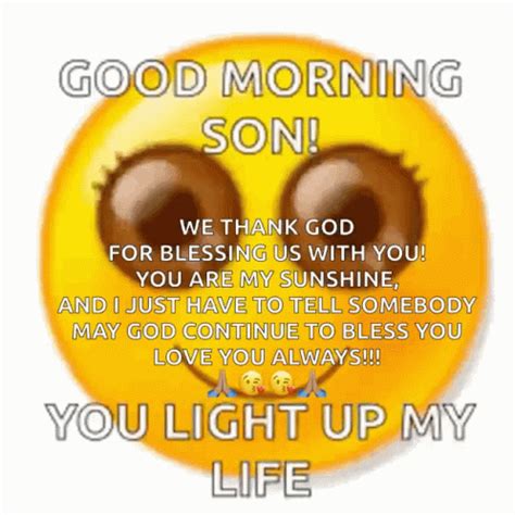 Good Morning Son You Light Up My Life GIF - Good Morning Son You Light ...