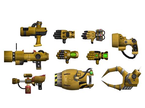 Ratchet and Clank Gold Weapons Diagram | Quizlet