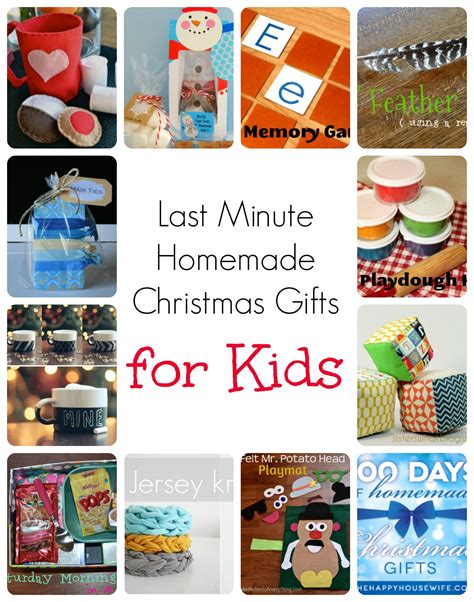 Last Minute Homemade Christmas Gifts for Kids - The Happy Housewife ...