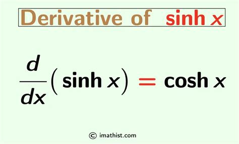 Derivative of sinhx: Formula, Proof | sinhx Derivative - iMath