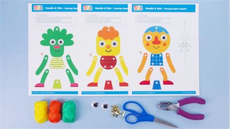 Noodle & Pals Dancing Paper Puppet Craft - Super Simple