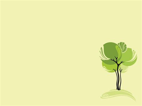 Green Design Tree Backgrounds | Nature Templates | Free PPT Grounds