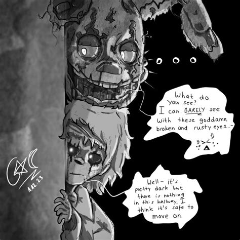 Springchael Afton on Tumblr: Michael Afton and Springtrap having some ...