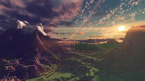 Minecraft Shaders Landscape Wallpaperbox Wallpaper - Minecraft Shaders ...