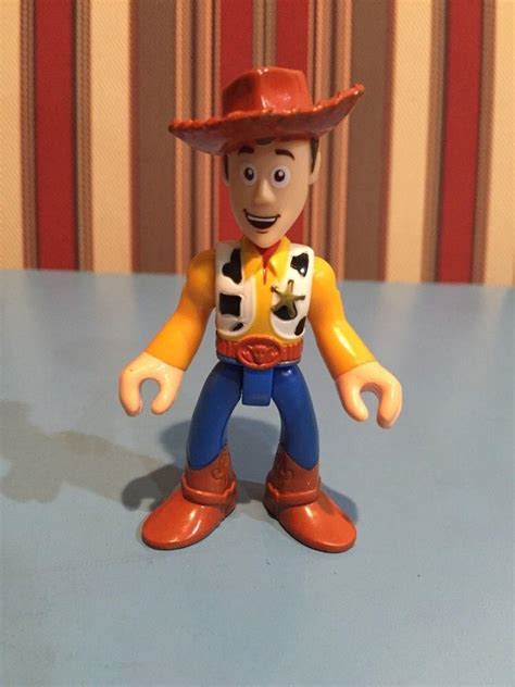 WOODY TOY STORY IMAGINEXT FIGURE POSEABLE FISHER PRICE 3" RARE ...