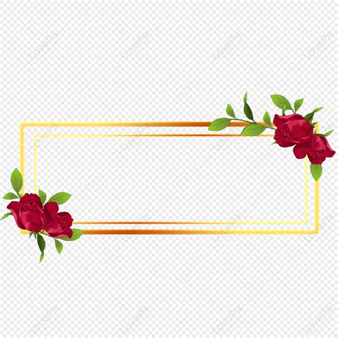 Rose Flower Design Border Png | Best Flower Site