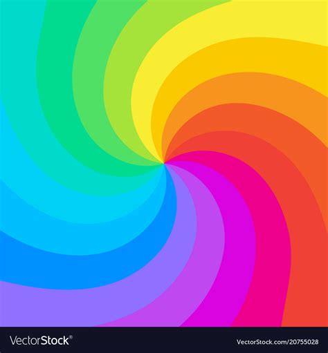 Rainbow swirl background Royalty Free Vector Image