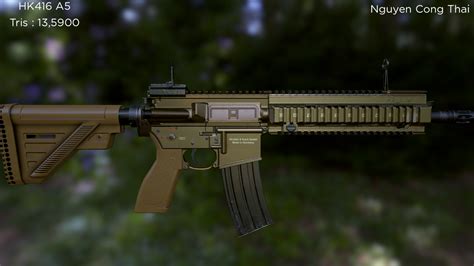 HK416 A5 — polycount