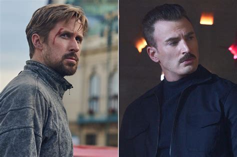 Chris Evans and his 'trash stache' hunt Ryan Gosling in heart-pounding ...