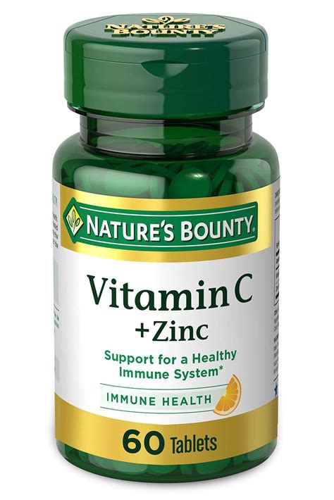 Vitamin C + Zinc by Nature's Bounty, Vitamin Supplement, Supports ...