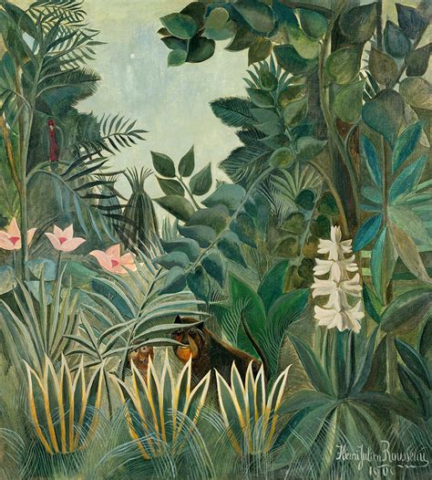 The Equatorial Jungle Painting by Henri Rousseau - Fine Art America