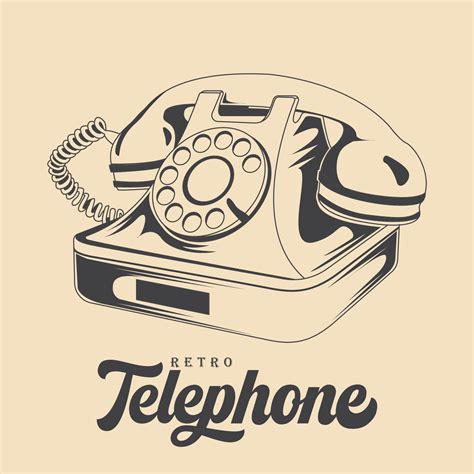 Vintage telephone icon vector image 12047785 Vector Art at Vecteezy