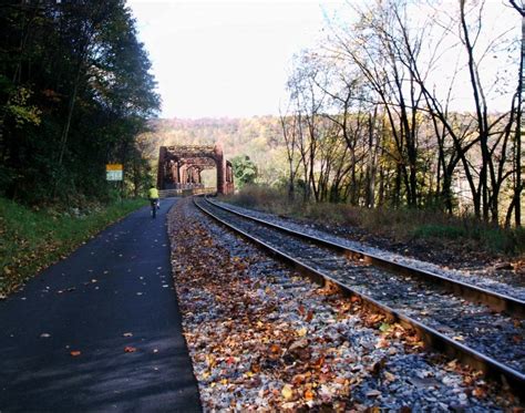 The Great Allegheny Passage bike trail leads just outside Cumberland ...