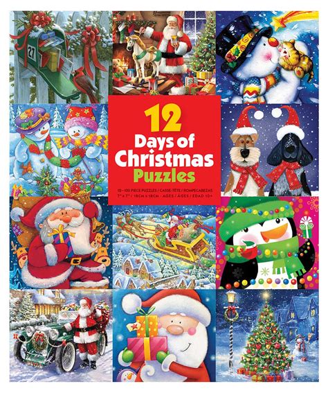 12 Days of Christmas Multi-pack, 100 Pieces, Ceaco | Puzzle Warehouse