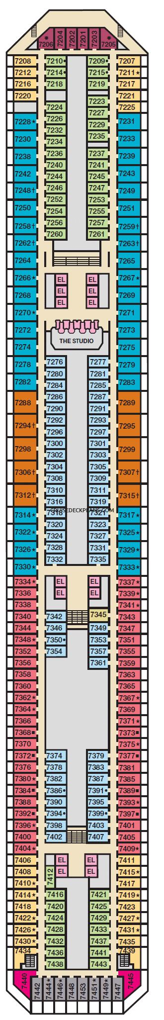 Carnival Conquest Empress Deck Plan Tour