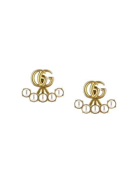 Gucci Pearl Double G Earrings - Farfetch