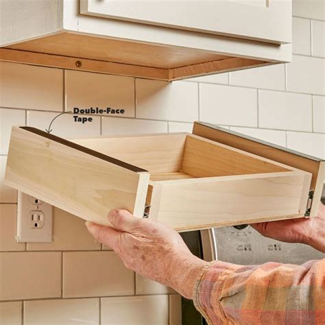 How To Build a Simple Under-Cabinet Drawer for More Kitchen Storage ...