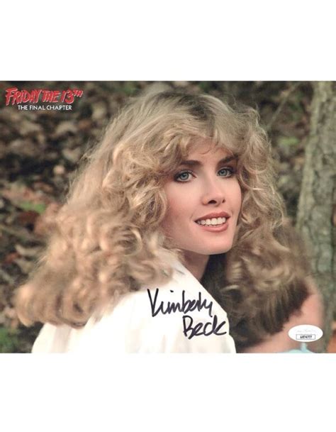 Kimberly Beck signed 8×10 Photo Trish Jarvis Friday the 13th Part 4 The ...