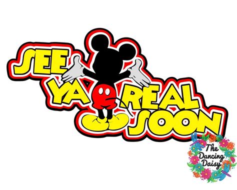 SVG DIGITAL FILE See Ya Real Soon Mickey Butt Good-bye - Etsy