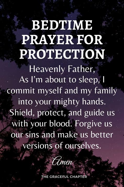 Bedtime prayer for protection | Bedtime prayer, Good night prayer ...