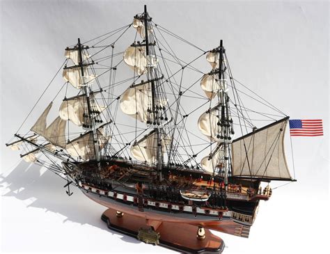 USS Constitution Tall Ship Fully Assembled Wooden Ship Model - Quality ...