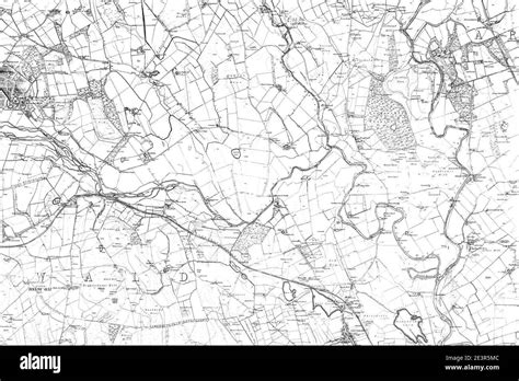 Map of Dumfriesshire Sheet 042, Ordnance Survey, 1858-1863 Stock Photo ...