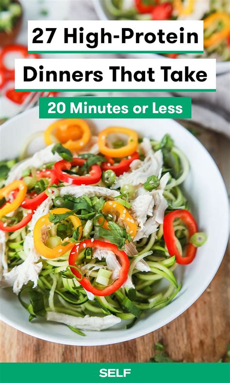 27 High-Protein Dinners You Can Make In 20 Minutes Or Less | SELF