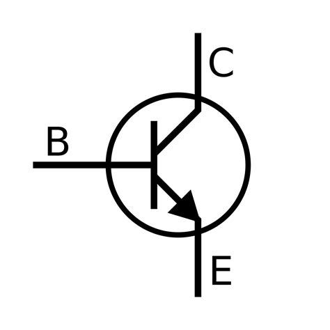 Gambar Simbol Transistor Pnp