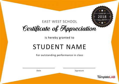 26 Free Certificate of Appreciation Templates and Letters