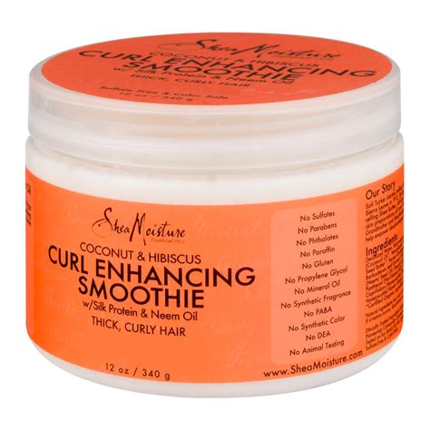 SHEA MOISTURE - COCONUT & HIBISCUS CURL ENHANCING SMOOTHIE WITH SILK ...