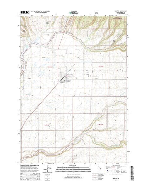 MyTopo Ashton, Idaho USGS Quad Topo Map