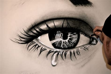 Realistic Crying Eye Drawing | Eye See A Past - by Casey Neal ...