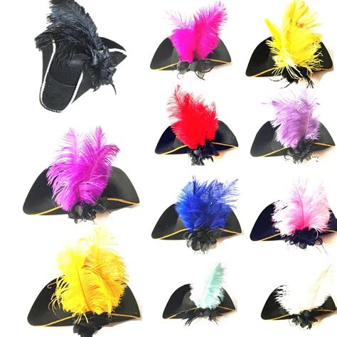 10 colors leather pirate hat mens pirate hat feather caribbean pirate hat