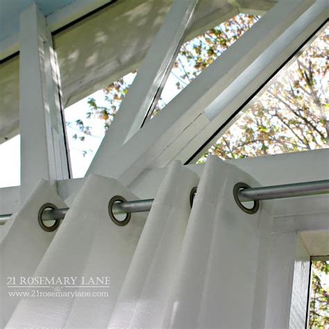 21 Rosemary Lane: Easy DIY Galvanized Outdoor Curtain Rod