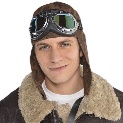 Aviator Hat With Goggles | Aviator hat, Pilot clothing, Halloween ...