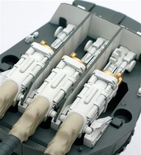 Fujimi 020365 Battleship Yamato Type 94 46cm Triple Main Gun Turret 1/ ...