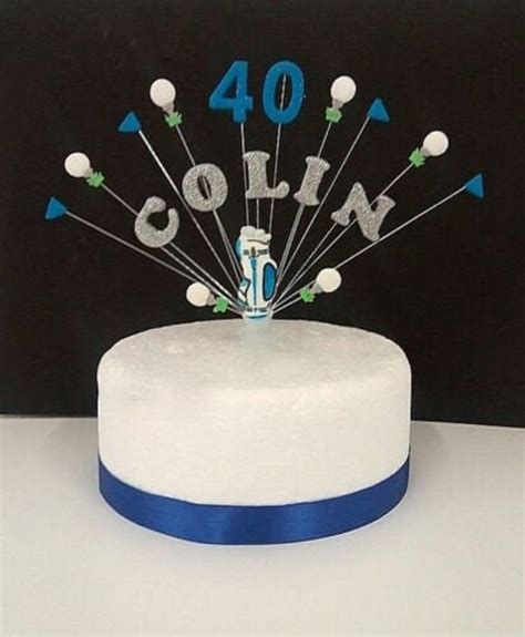 Golf Personalised Birthday Cake Topper Can Be Made With Any - Etsy