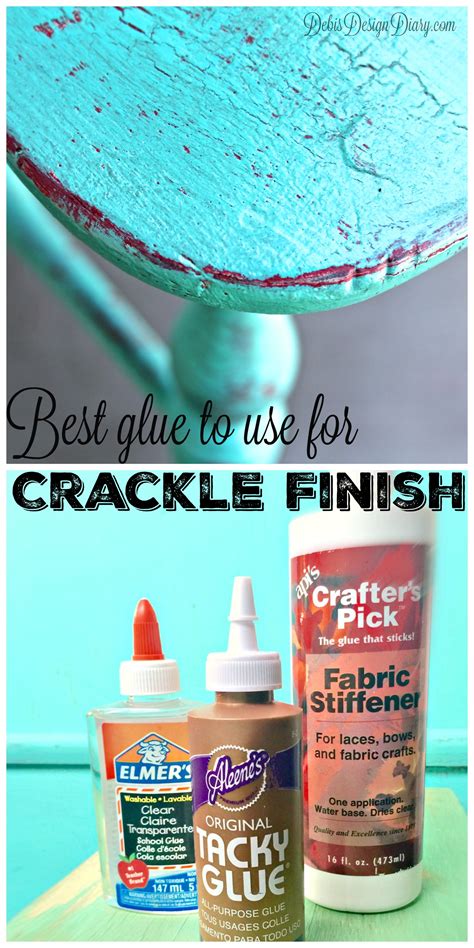 crackle paint finish with Elmer's glue | Debis Design Diary