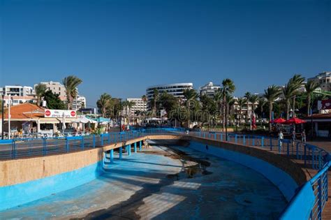 Nahariya, Israel - November 5, 2021: Nahariya`s Promenade and Galei ...