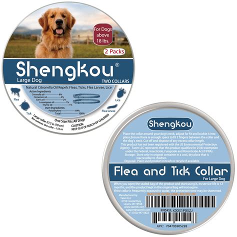 Flea collar for Large Dog, Free Drop, 2 Packs - Taom LLC - Innovative ...