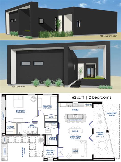 Tiny Modern House Floor Plans - floorplans.click