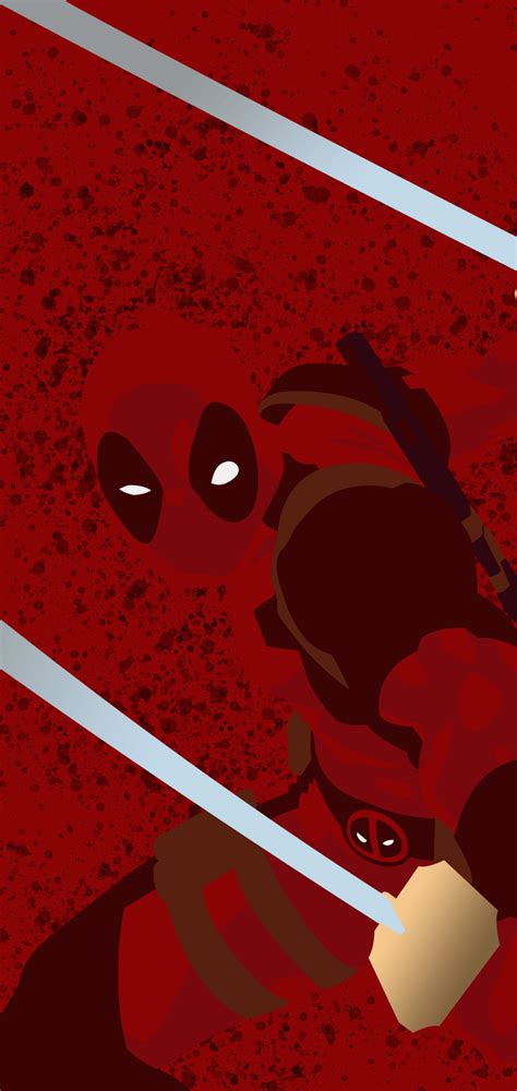 1080x2280 Deadpool Minimalist Background 4k One Plus 6,Huawei p20,Honor ...