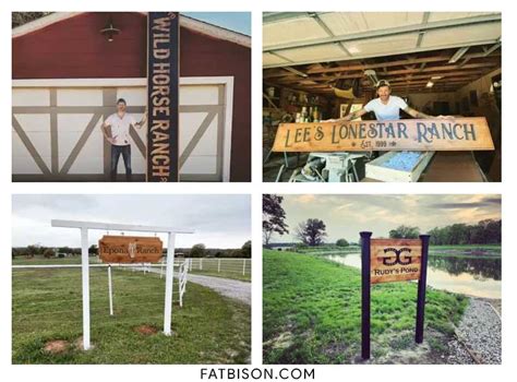 Ranch Signs | Custom Wood Signs | Fat Bison Workshop